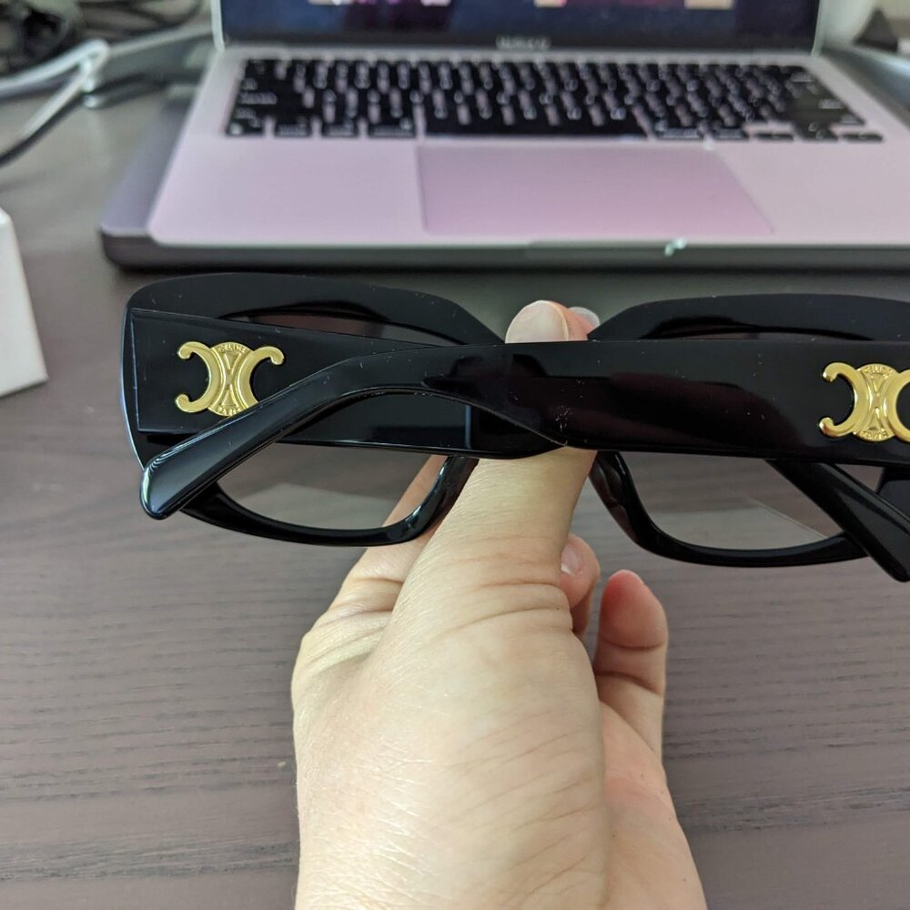 NEW Celine Triomphe 55MM Rectangular Sunglasses -… - image 3